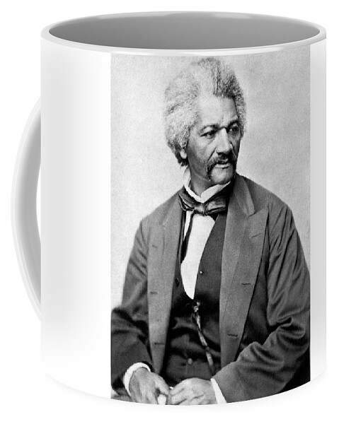 Frederick Douglass Coffee Mug featuring the photograph Frederick Douglass by War Is Hell Store