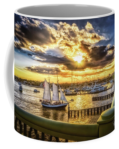 St. Augustine Coffee Mug featuring the photograph Freedom Sunset by Joseph Desiderio