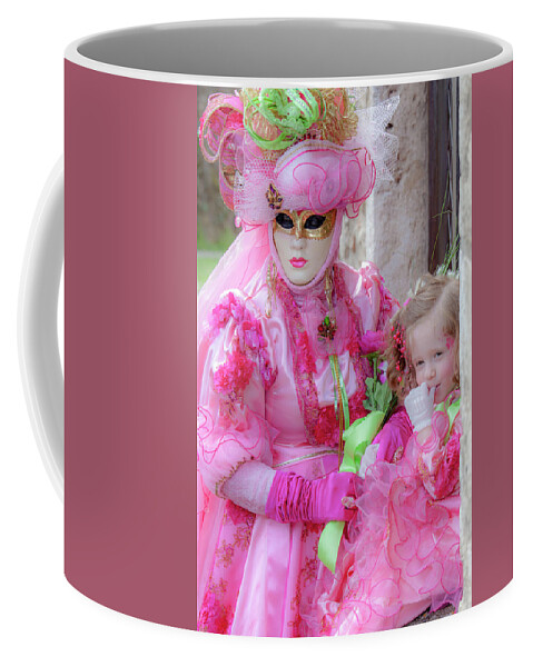 Medieval Coffee Mug featuring the photograph French Carnaval in Perouges - 2 by W Chris Fooshee