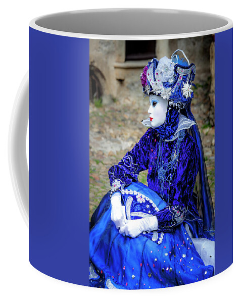 Medieval Coffee Mug featuring the photograph French Carnaval in Perouges - 5 by W Chris Fooshee
