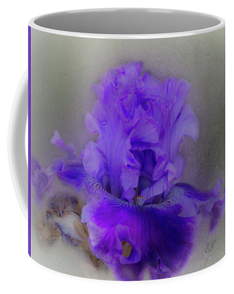 Flowers Coffee Mug featuring the photograph Frilly Iris 4 by Elaine Teague
