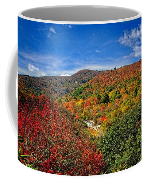 Autumn Coffee Mug featuring the photograph From A Distance by Allen Nice-Webb