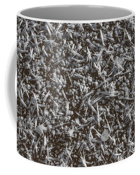 Frost Coffee Mug featuring the photograph Frost Pattern Background by Phil And Karen Rispin