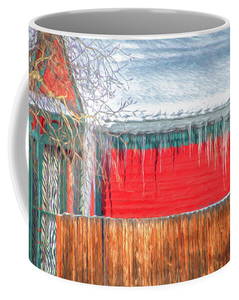 Winter Coffee Mug featuring the photograph Frostbite by Marcy Wielfaert