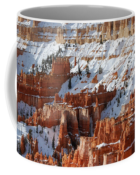 Frosted Gingerbread Coffee Mug featuring the photograph Frosted Gingerbread -- Snow-Covered Landscape in Bryce Canyon National Park, Utah by Darin Volpe