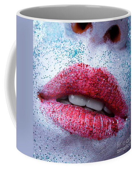 Lips Coffee Mug featuring the photograph Frosty Sweet by Marco Crupi