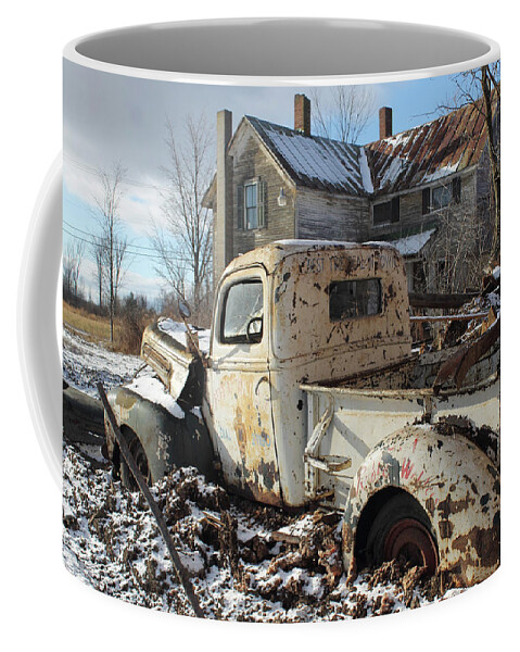 Pickup Coffee Mug featuring the photograph Frozen in Time by Rik Carlson