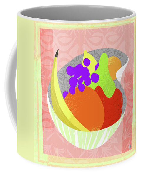 Fruit Coffee Mug featuring the digital art Fruit Bowl by Alan Bodner