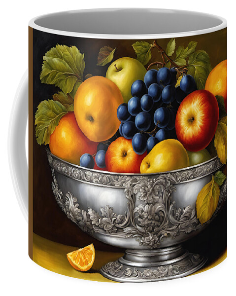 Fruit Coffee Mug featuring the photograph Fruit Bowl Still Life I by Cate Franklyn