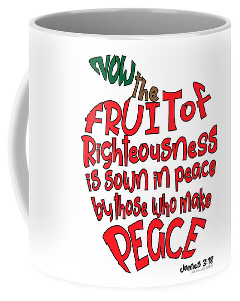 Fruit Coffee Mug featuring the digital art Fruit of Peace by Barry Wills