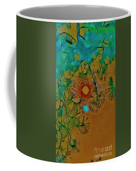  Coffee Mug featuring the digital art Full Moon One by Glenn Hernandez