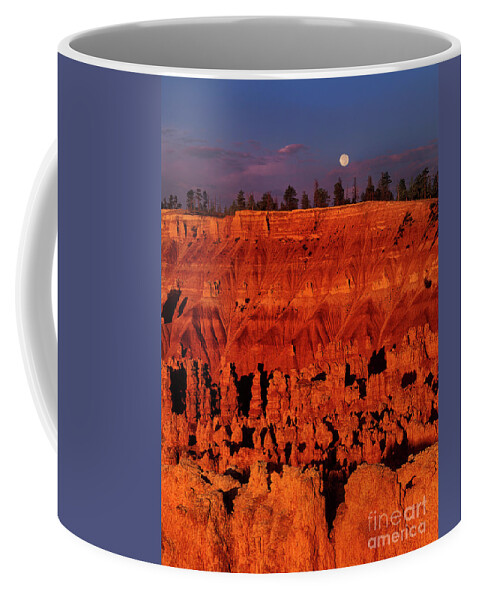 Dave Welling Coffee Mug featuring the photograph Full Moon Silent City Bryce Canyon National Park Utah by Dave Welling