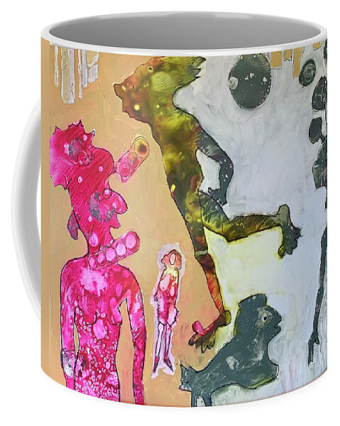 Mixed Media Coffee Mug featuring the painting Fun Time by Carole Johnson