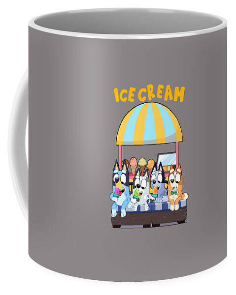 Funny ice cream bluey hello summer Coffee Mug by Noah Wong - Pixels
