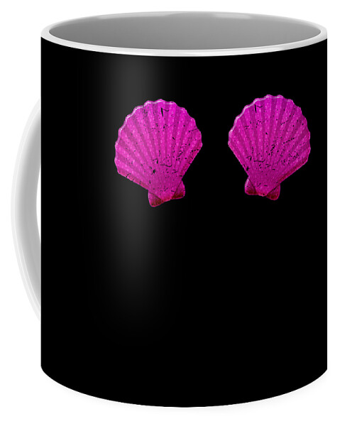 Funny Mermaid Shell Bra Top product Festival Seashell Party Coffee Mug
