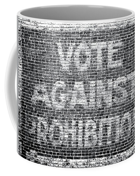 Prohibition. 20s Coffee Mug featuring the painting Funny Roaring Twenties No Prohibition Roaring 20s Gift Vote Against Prohibition Sign by Tony Rubino