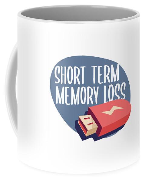 Funny Short Term Memory Loss USB Coffee Mug by Jacob Zelazny - Pixels