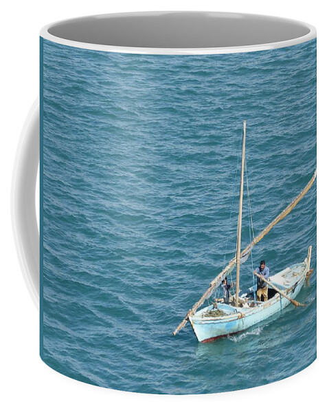 Suez Coffee Mug featuring the photograph Furled Sails by Ocean View Photography