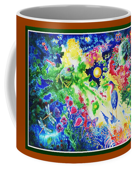 Gaia Coffee Mug featuring the painting Gaias World by Hartmut Jager