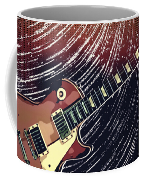 Gibson Coffee Mug featuring the digital art Galaxy Gibson by Christina Rick