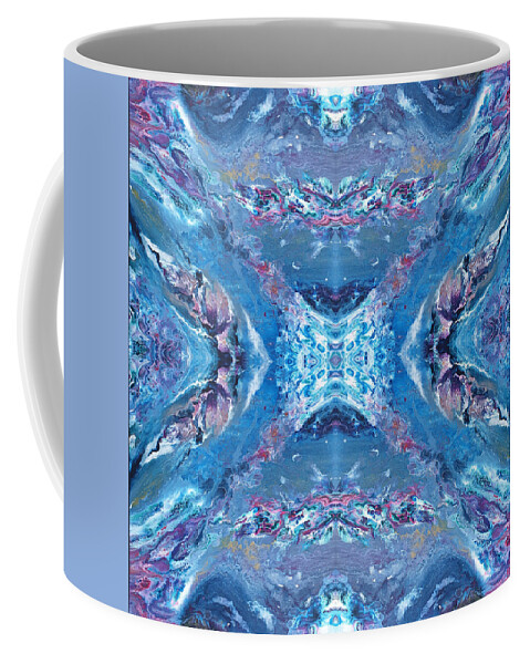 Pouring Coffee Mug featuring the digital art Galaxy - Kaleidoscope 1 by Themayart