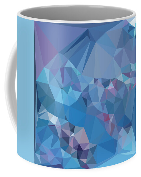 Pouring Coffee Mug featuring the digital art Galaxy - Triangulation by Themayart