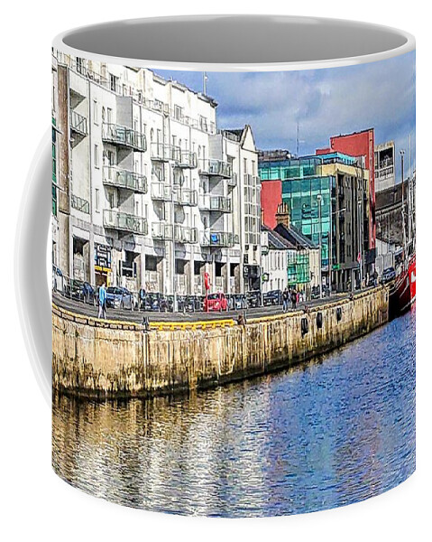 Galway Ireland Coffee Mug featuring the painting art prints of Galway Ireland in September by Mary Cahalan Lee - aka PIXI
