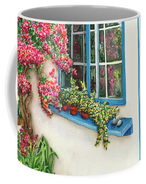 Bungalow Coffee Mug featuring the painting Garden Bungalow by Lori Taylor