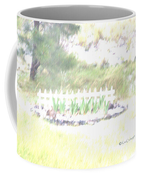Hail Storm Coffee Mug featuring the photograph Garden in Wind and Hail by Kae Cheatham