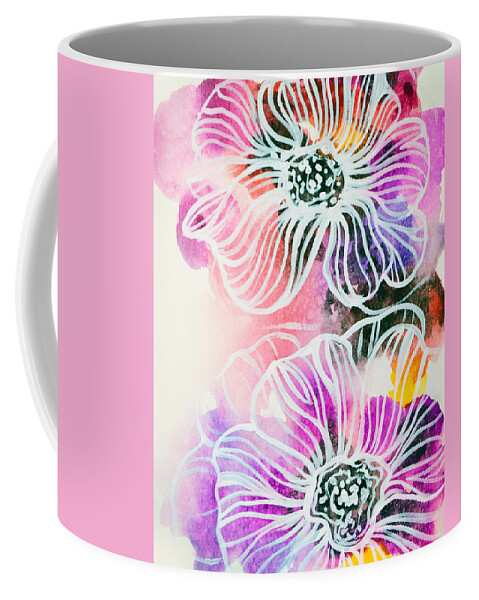 Flowers Coffee Mug featuring the painting Garden of Eden by Amy Giacomelli