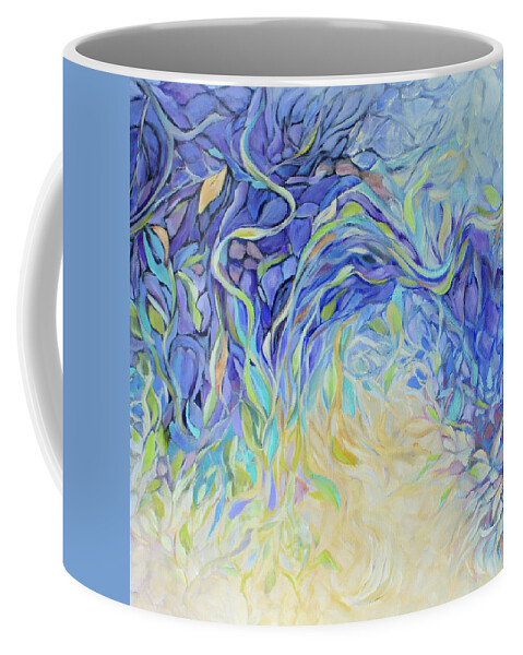 Garden Coffee Mug featuring the painting Garden of the Dragons by Jo Smoley