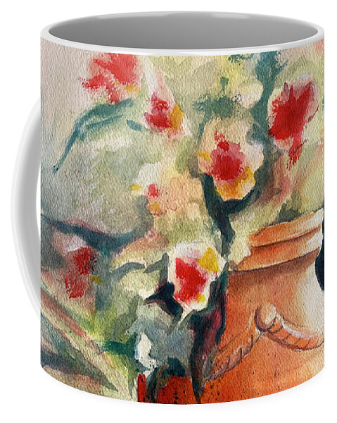 John Svenson Coffee Mug featuring the painting Garden Presentation by John Svenson