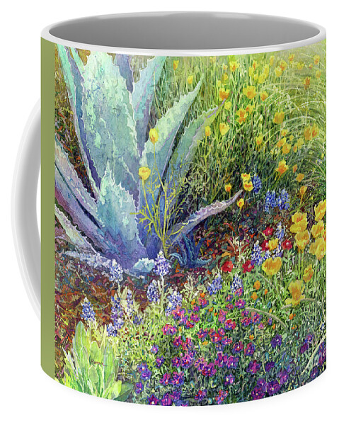 Garden Coffee Mug featuring the painting Gardener's Delight by Hailey E Herrera