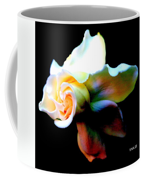 Gardenia Surreal Coffee Mug featuring the photograph Gardenia-surreal by VIVA Anderson