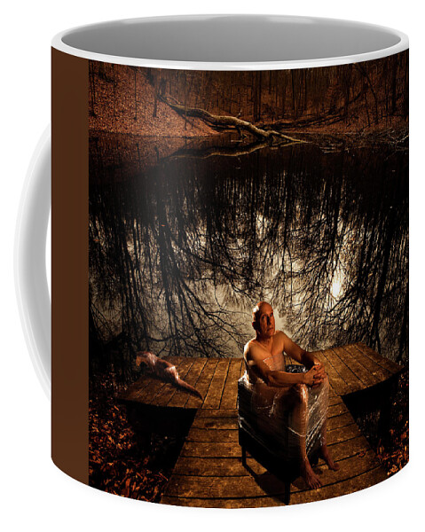 Nude Coffee Mug featuring the photograph Gary in his Moment of Contemplation by Mark Gomez