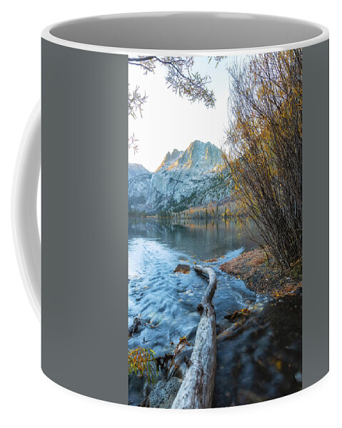 Fall Coffee Mug featuring the photograph Gate To Silver Lake by Jonathan Nguyen
