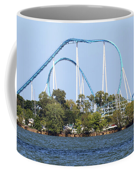 Cedar Point Coffee Mug featuring the photograph Gatekeeper Cedar Point 0472 by Jack Schultz