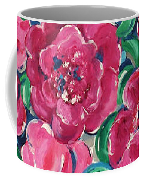 Floral Art Coffee Mug featuring the painting Gathering by Beth Ann Scott