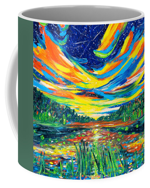  Coffee Mug featuring the painting Gaze by Chiara Magni