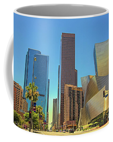 Frank Gehry Coffee Mug featuring the photograph Gehry Architect Los Angeles California by Chuck Kuhn