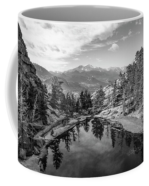 Gem Lake Coffee Mug featuring the photograph Gem Lake Black and White by Aaron Spong