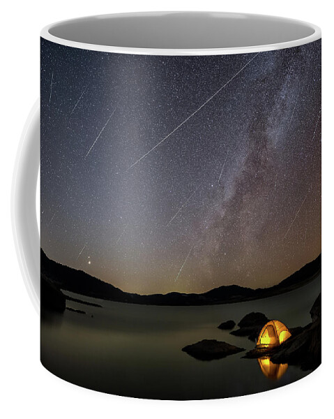 Milky Way Coffee Mug featuring the photograph Geminid Dreams by Chuck Rasco Photography