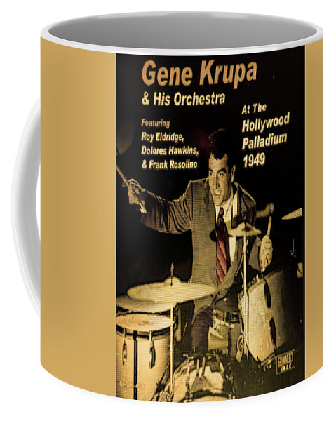 Gene Krupa Coffee Mug featuring the photograph Gene Krupa Palladium by Imagery-at- Work