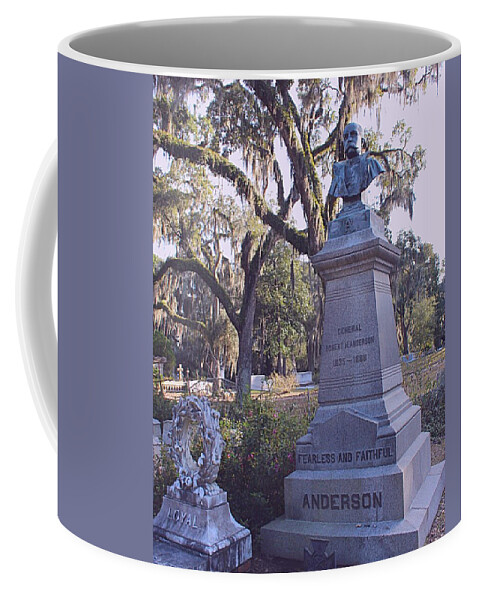 Cemetery Coffee Mug featuring the photograph General Anderson by Lee Darnell