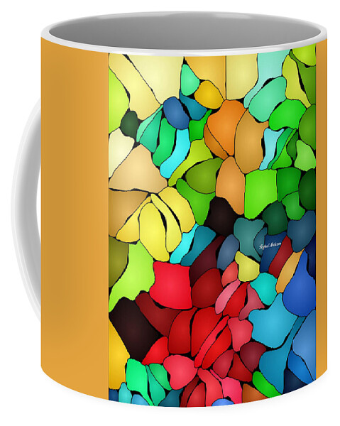 Abstract Coffee Mug featuring the painting Generous Spirit by Rafael Salazar