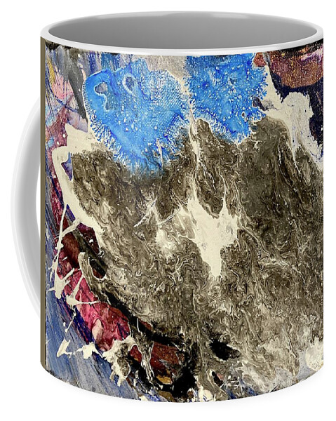 Acrylic Pour Coffee Mug featuring the painting Genesis by David Euler