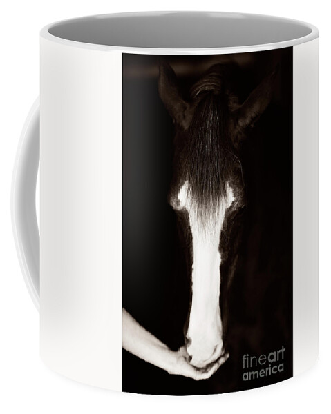 Morgan Coffee Mug featuring the photograph Gentle Touch by Carien Schippers