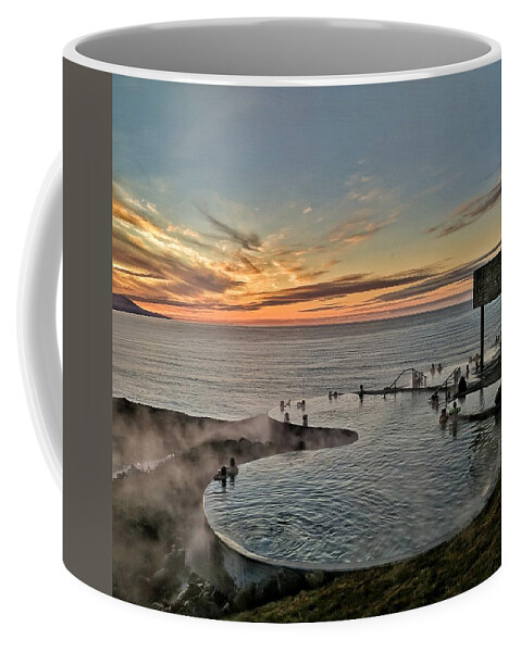 Sunset Coffee Mug featuring the photograph GeoSea Iceland by Yvonne Jasinski