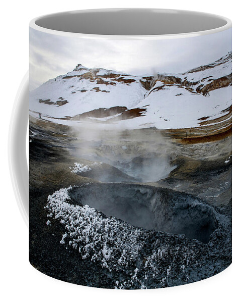 Iceland Coffee Mug featuring the photograph Lake Myvatn Geothermal Area, Northern Iceland by Earth And Spirit
