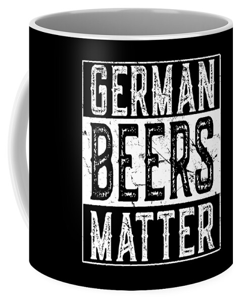 Funny Coffee Mug featuring the digital art German Beers Matter by Flippin Sweet Gear